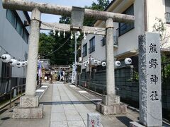 熊野神社
小江戸入り口付近です。