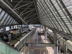 箱根湯本駅に到着です。