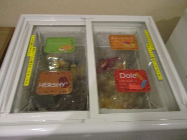 風呂上がりのサービスのアイス。