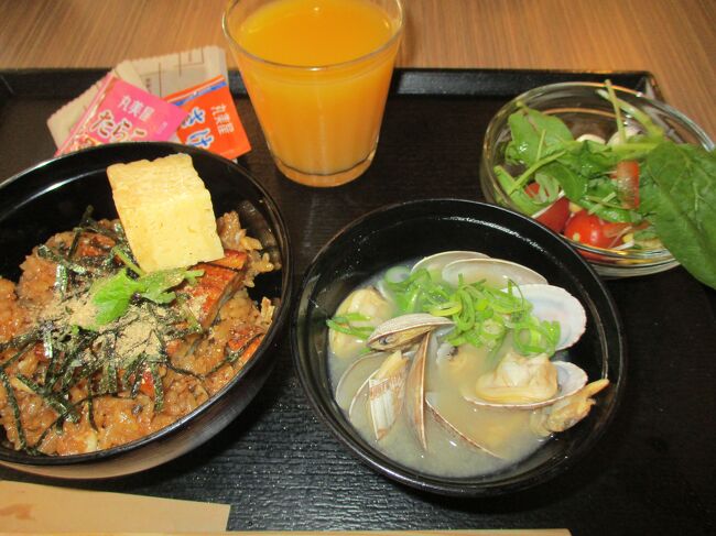 鰻とアサリのお味噌汁が美味しくて、おかわり。