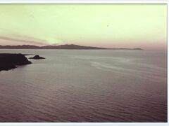 灯台島から・・夕陽が礼文島へ沈んでいく＾＾