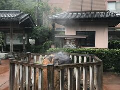 薬師源泉。
城崎温泉駅より最も奥まった場所、温泉寺（城崎ロープウェイ乗り場）境内入口脇にある。対岸斜め向かいには鴻の湯がある。
この付近は城崎温泉の一つの観光スポット。

地下からゆけむりを上げる温泉場らしい風景を見ることができる城崎温泉では唯一の場所。
源泉を利用した温泉たまごを城崎温泉では唯一作る店舗がある。