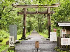 大雨で白骨温泉宿泊を断念して、上高地にも乗鞍にも行けなかったので、せめて戸隠神社には行ってみたいと思い…

戸隠神社には初めて来るのですが、たくさんのお社が点在してるようです。
1番奥にあるラスボス感のある奥社に行ってみます。

駐車場に車を停めて (有料、3時間まで600円) 、奥社参道入口から歩き始めます。
ここから奥社までは約2km、40分くらい、とのこと。