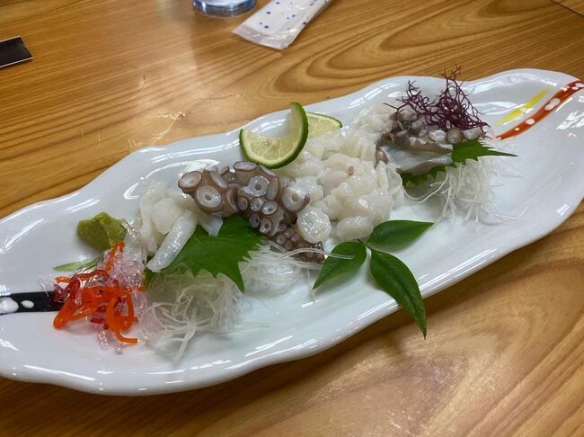 蛸のお刺身、こりこりでした！