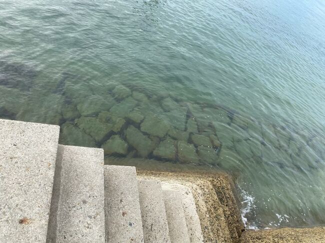 生口島の海はとても綺麗でした