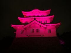 忍城の櫓もライトアップされました