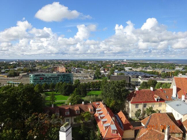 タリンの街並みが天気も良い為よく遠望できます