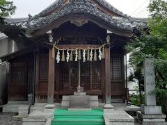 大垣八幡神社境内奥に鎮座する廣瀬神社・龍田神社。