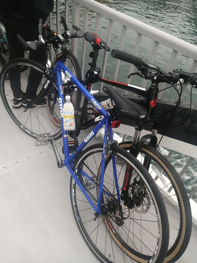 必死に走っていて道中の写真が無いw、これは最後の尾道へ渡る船です。