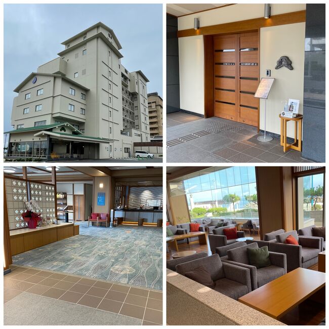 雨が落ちて来そうで、早めに今日の宿・皆生游月へ。