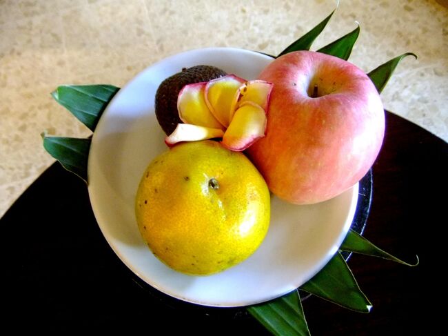 少量ではあるけれど、ウェルカムフルーツも用意されていました。<br /><br />