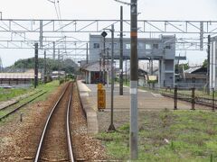 2021.07.25　福山ゆき普通列車車内
西阿知に到着。