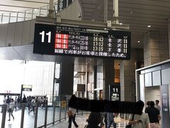 出発日は午後まで私用があり、終わり次第急いで大阪駅に向かいギリギリで予定の電車に乗ることができました。