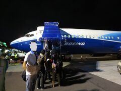 そして夜便でジャカルタに戻ります。
LION航空ですが、塗装がボーイングの標準塗装になっていました。