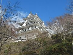 車を移動させて郡上八幡城です。
ふもとにも駐車場があり
歩いて登っている方も沢山いたのですが
我々は時間もないしお城わきまで車で。

駐車場は無料で、しかも誘導員さんがいました。
なんて良心的！