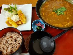 ●本家さぬきや＠スパスミノエ

カレーうどんとチキン南蛮のセット定食にしました。
