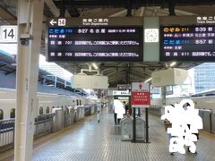 日本百名山の登山も５５か所目。以前から登りたいと考えていたが、なかなかタイミングがつかめずにいた富士山を登ることにした。
日帰りは体力的に自信がなかったので山頂で一泊する行程。
初日は夕方までにつけばよいので東京駅の発車は８時半前。割とゆったりとした行程。