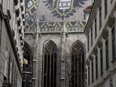 ウィーンのへそにあたる、聖シュテファン大聖堂の双頭の鷲が描かれている横面です。
