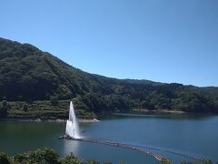 月山湖水の文化館で。
