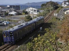 阿久根に移動し、国道の陸橋から撮影