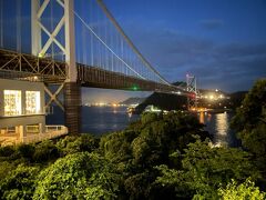 関門橋と関門海峡をパチリ(友人のiPhone12で撮影)
橋ってカッコイイ