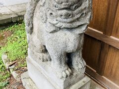 境内にある名寄稲荷神社。その狛犬さま。
