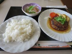 宿の方が、安久津八幡神社がオススメということで、高畠にやってきました。

ランチは道の駅　たかはたのレストラン　縄文で、商工会女性部の発案によるヘルシーが特徴の縄文ハンバーグを食べました。
味はまあ普通でした。

お蕎麦もあったのですが、前日のランチがお蕎麦だったし、２泊した宿の夕食でお蕎麦は毎回出てきていたので、お蕎麦はもういいや・・・ってことで。

高畠は、フルーツが有名なようで、道の駅にはフルーツソースなどいろいろ売ってました。

そういえば、友人が高畠に住んでいて、ラフランス農家だったのですが、山形県の地理に疎くて、赤湯から高畠が近いのもあまりわかっていなかったし、事前に連絡もしていなかったので、友人訪問はスルー。

友人と言っても、インターネットで知り合った友人で、その後ラフランスは毎年注文している間柄だったのですが、リアルに会ったことはないので。

ただ、旅行中に会うとなると、時間が取られてしまうので、微妙なんですよね。