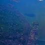 JAL261便　機上～　空-雲-地表の光景　☆三河湾-関西空港-大阪湾-淡路島？辺りを通過し