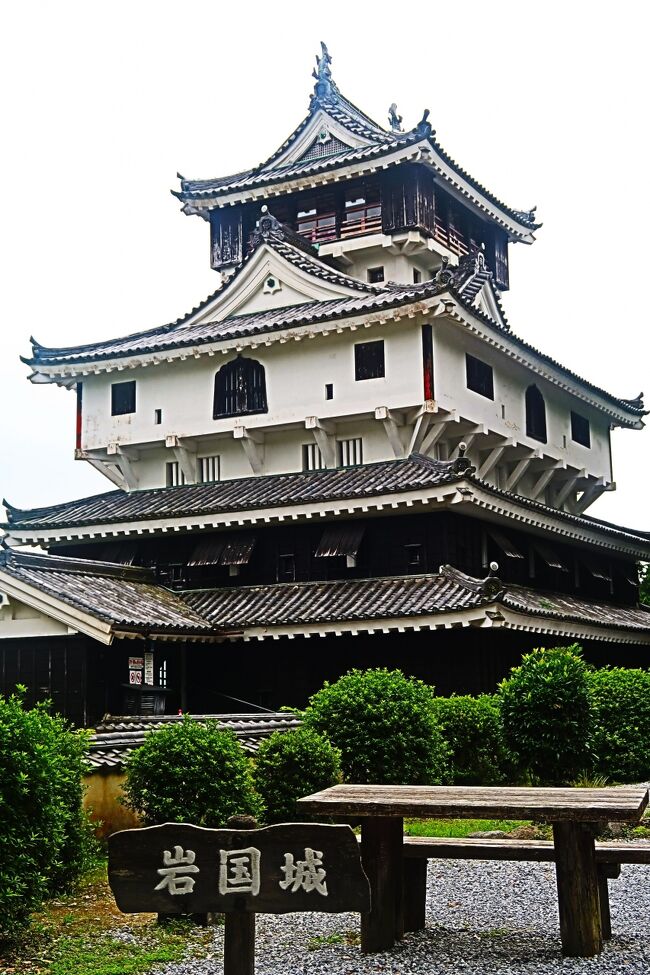 山口/岩国-7 岩国城 復興天守-1962年築 ☆展望台~錦帯橋/城下町 山口/岩国-7 岩国城 復興天守-1962年築 ☆展望台~錦帯橋/城下町