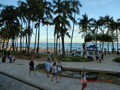 途中のワイキキビーチ