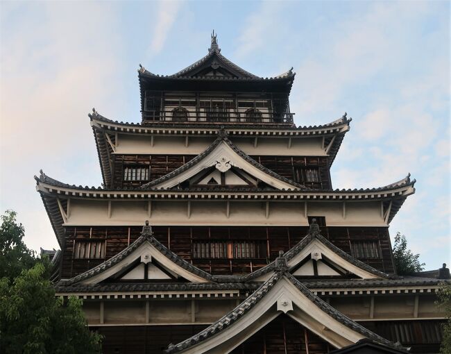 広島-9 広島-4 広島城 史跡 外観復元1958年-再建へ ☆博物館は