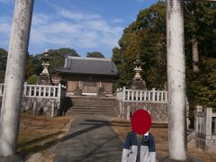  県道を進み、名鉄阿久比駅近くの阿久比神社に立ち寄りました。現在の阿久比町は海には接していませんが、かつてはこの辺りが海岸線だったそうです。