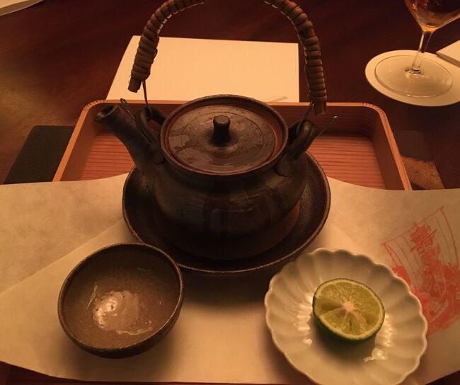 旦那様の椀物<br />鱧・松茸・酢橘