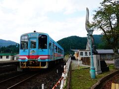 終点の樽見駅に着きました。折返します。