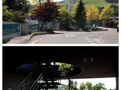 途中でとうもろこし探しに立ち寄ったりして、ここまで1時間ちょっとかしら。
白樺湖に到着～☆
日本初のリゾートローソンがあって、そこのパーキングに停めると無料だったので、タイミングよく停めることができてラッキー☆
ローソンとは思えない、リゾート感溢れるローソンですね。