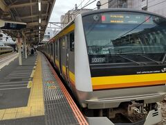 ●JR/武蔵溝ノ口駅

乗車していたJR/南武線の電車です。
各停のJR/立川駅行でした。
そういえば、関西であんまり「各停」という表記しないような気がします…。