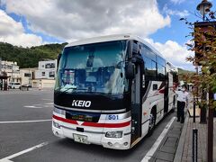 13:00河口湖駅到着。
京王の高速バス快適でした。