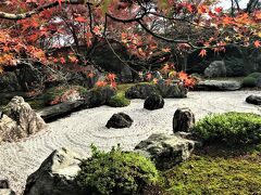 回遊式庭園の石庭