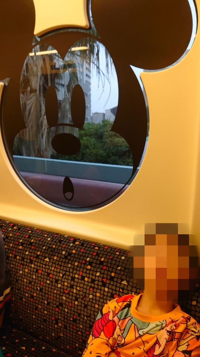 ディズニー大好きな息子はテンション上がってます！