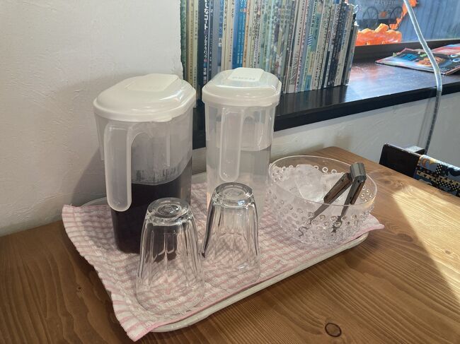 ここが素敵なのは、このセットをお部屋に持っていけること。お風呂上がりなどに嬉しい。