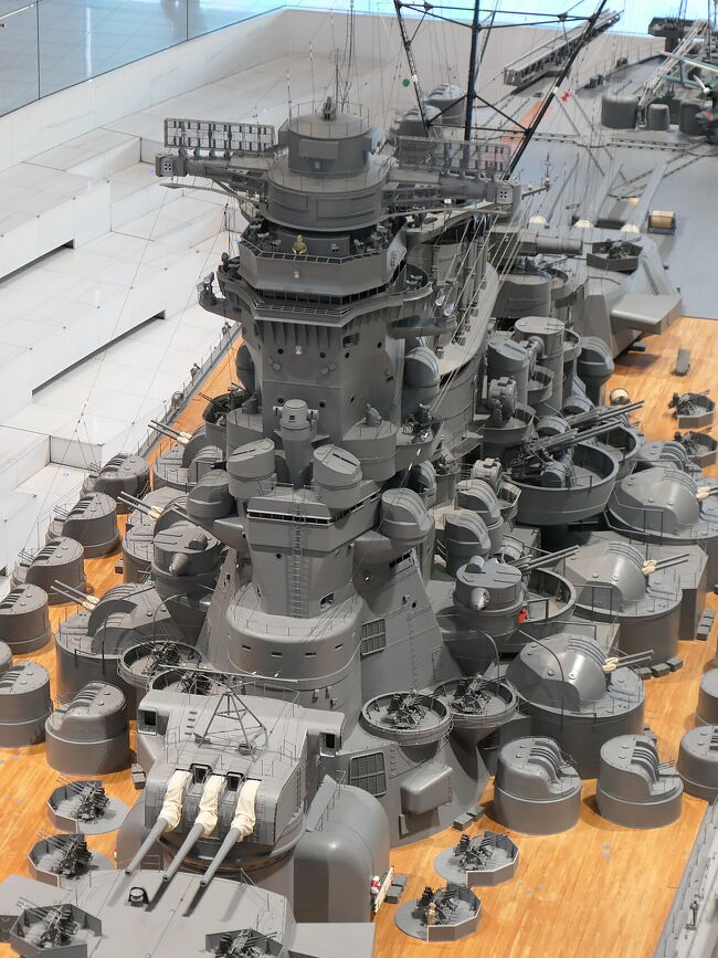 1940年 呉工廠 戦艦大和 ジオラマ （常設 本物の零戦・戦艦大和