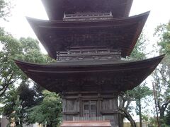 蒲郡に行く途中、三明寺の3重の塔を見学
