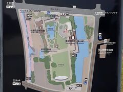 ようやく目的の「富山城址公園」に到着。
案内図がありました。