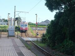 さあ、今回最後の銚電に乗って銚子駅まで戻ります。
やってきたのは・・・、