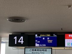 新千歳空港滞在50分で羽田へ。