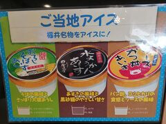 鯖江市の「道の駅　西山公園」のご当地アイスは、おろしそば・水ようかん・ソースかつ丼！
動物園から戻ったら食べようと思っていたのに、忘れちゃった～