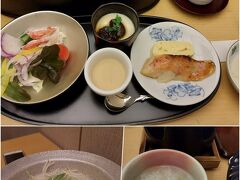 3日目　日本料理「花木鳥」

３日目の朝食と夕食は、こちら。
朝は個室に案内されて贅沢な和食を頂いた。