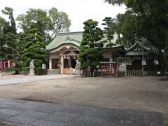 愛染坂下り口の横にある『大江神社』にも立ち寄ります。
