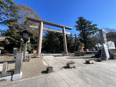 常陸一の宮　鹿島神宮
全国の一の宮は駅から遠いところが多く移動手段に困りますが、駅から近いので歩いて行けます。