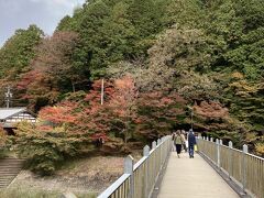 紅葉の名所、香嵐渓に向かいました。名古屋市内から車で渋滞がなければ１時間くらいでした。豊田市の足助（あすけ）というエリア。